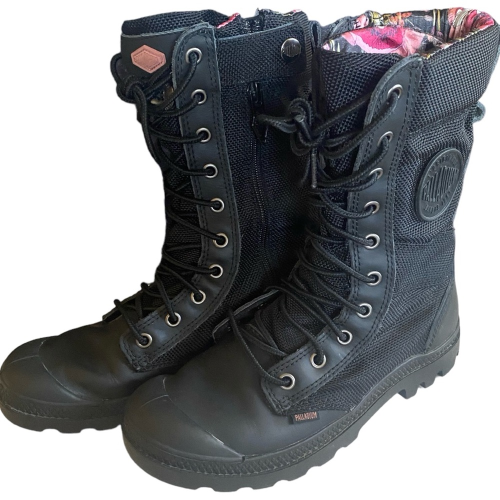 Palladium- Pampa Tactical boots, Black/Old Rose